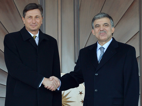 Slovenya Cumhurbaşkanı Pahor Çankaya Köşkü’nde